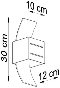 Applique LORETO 1xG9/40W/230V nero