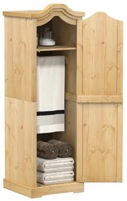 Armadio Corona 55x52x170 Cm İn Legno Massello Di Pino /