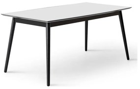 Tavolo da pranzo pieghevole bianco e nero con piano bianco 90x165 cm Meza - Hammel Furniture