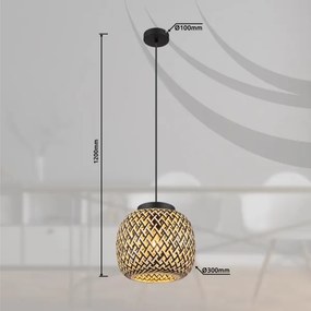 Globo 15766H1 - Lampadario a sospensione con filo COLLY 1xE27/15W/230V diametro 30 cm