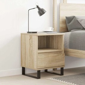 Comodino Rovere Sonoma 40x35x50 Cm İn Legno Multistrato /