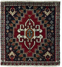 Shiraz Tappeto persiano 60 x 60 Rosso (Iran) Annodato A Mano