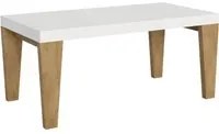 Tavolo Spimbo cm. 90x180 allungabile fino a cm. 284 L.180 P.90 H.77 (Allungabile fino a 284 cm) Colore: Bianco Quercia