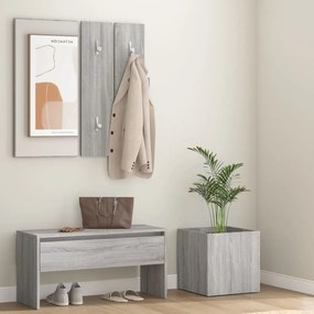 Set Di Mobili Da Corridoio Grigio Sonoma İn Legno Multistrato /