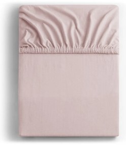 Lenzuolo con angoli rosa chiaro in jersey 180x200 cm Amber – Restilo