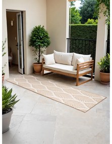 Passatoia da interno ed esterno beige/avorio 80x250 cm Duet Liora – NORTHRUGS