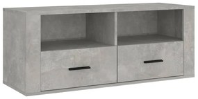 Mobile per TV Grigio Cemento 100x35x40 cm Legno Multistrato