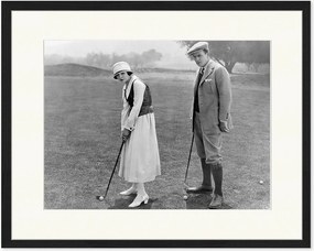 Foto incorniciata Couple Golf, varie misure