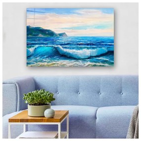 Pittura su vetro 70x50 cm Horizon - Wallity