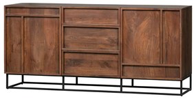 Cassettiera in legno di mango marrone, larghezza 160 cm Forrest - WOOOD