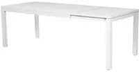 Tavolo Allungabile da Giardino 160/220x90xh76 cm in Alluminio New Boston Bianco