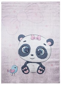 Tappeto per bambini con un adorabile motivo di panda Larghezza: 120 cm | Lunghezza: 170 cm
