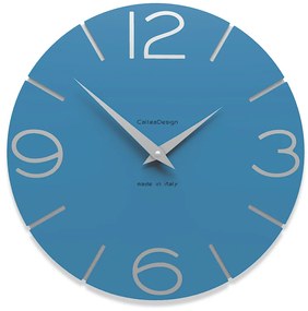 CalleaDesign Orologi da parete colore blu luce Smile