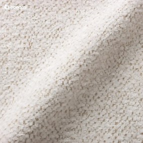 Divano angolare bianco allungabile e con contenitore (penisola a destra/a L) con rivestimento in ciniglia Everest – Bobochic Paris