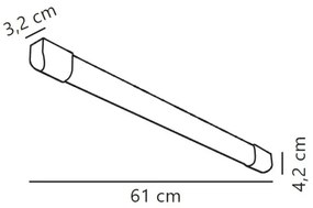 Nordlux - LED Lampada fluorescente ARLINGTON LED/10W/230V 61 cm