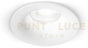 Faretto incasso fisso in acciaio bianco oasis 1 luce attacco gu10 d...