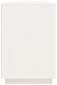 Scrivania Bianca 140x50x75 cm in Legno Massello di Pino