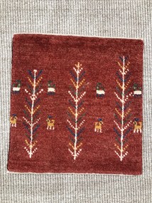 Gabbeh Tappeto persiano 40 x 40 Rosso (Iran) Annodato A Mano