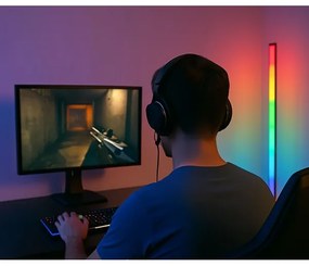 Grundig - LED RGBW Lampada da terra dimmerabile LED/6W/230V + telecomando