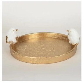 Piatto da tavola con uccelli 9,5x28x30,9 cm