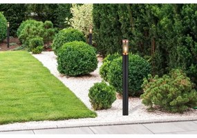 Globo 3159BC - Lampada da esterno BOSTON 1xE27/23W/230V IP44 110 cm nero/rame