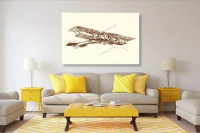 Quadro su tela – Biplano retrò