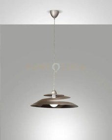 Aragon sospensione bronzo 1 luce in vetro e metallo attacco e27 c/a...