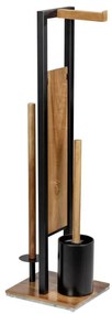 WENKO 25784100 - Set WC RIVALTA 18x70 cm marrone/nero