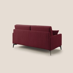 Saturno divano moderno in tessuto morbido impermeabile T03 rosso