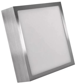Plafoniera LED LED/12,5W/230V 3000/3500/4000K 17x17 cm cromo
