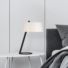 Lampada da tavolo bianco-nera (altezza 55 cm) Salihini - Opviq lights