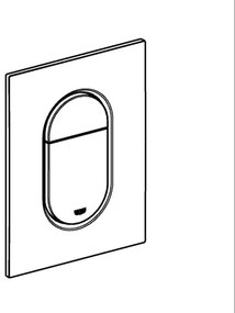 GROHE 37624DA0 - Pulsante di comando 130 × 172 mm, finitura bronzo