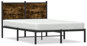 Giroletto Senza Materasso İn Metallo Rovere Fumo 120x190 Cm /