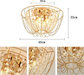 Brilagi - Plafoniera VASTERAS 4xE14/40W/230V Ø 45 cm