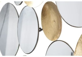 Pannello Decorativo Gold Mirror Glam 118X2,5X60 Cm In Ferro Con Specchi