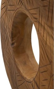Scultura Dorat In Teak Riciclato Cm 35X10X58 (Pezzi Unici - Non Rip. In Serie)
