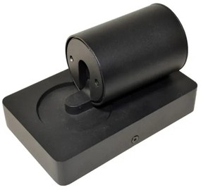 Faretto da parete TAFT 1xGU10/30W/230V USB nero