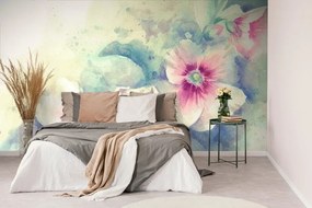 Carta da parati – Illustrazione floreale ad acquerello