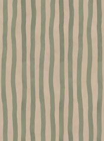 House of Hackney Carta da parati Artists Stripe - Sap/ Alabaster