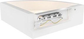 Applique da Parete Angolare E14 Bidirezionale in Gesso Pitturabile