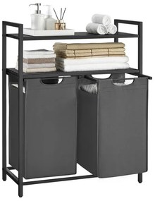 Cesto portabiancheria REX grigio