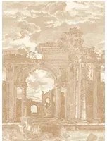 Arte International Carta da parati panoramica Rovine - Toffee