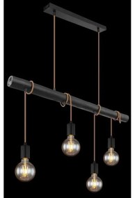 Globo 15459-4H - Lampadario a sospensione con filo LEO 4xE27/60W/230V