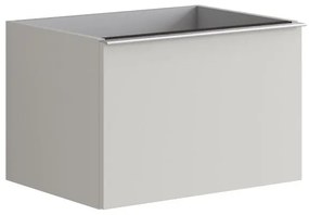 Mobile da bagno sospeso sotto lavabo L 60 x H 40 x P 45.5 cm grigio laccato opaco, 1 cassetto Pixel plain