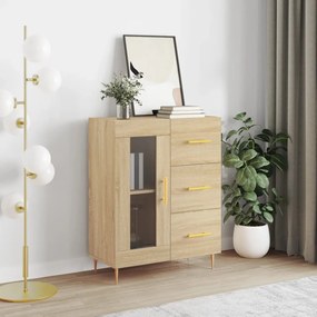 Credenza Rovere Sonoma 69,5x34x90 Cm İn Legno Multistrato /