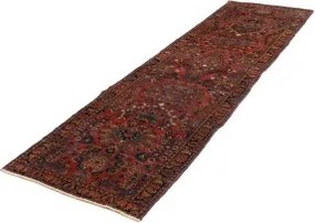 Antik Stilizzato Rosso Ruggine Blu Scuro Corsia 80x300 Cm