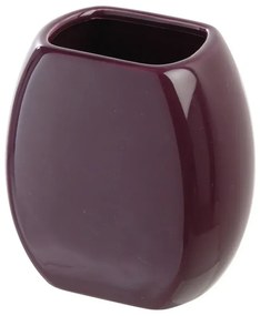 Porta spazzolini bagno viola dappoggio in ceramica