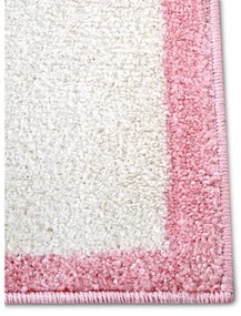 Tappeto per bambini rosa e bianco 120x170 cm Bouncy - Hanse Home