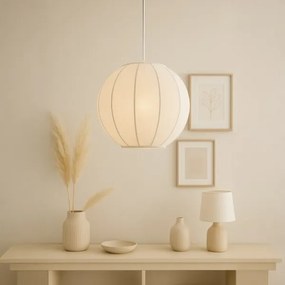 Lampadario a sospensione DANA su cavo, 1xE27/15W/230V, diam. 25 cm, bianco