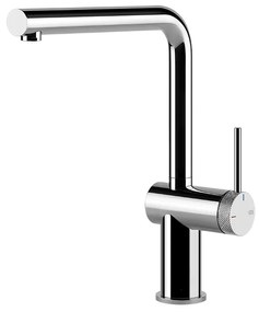 Miscelatore lavello monocomando con canna giravole foro cromo inedito 60471 gessi